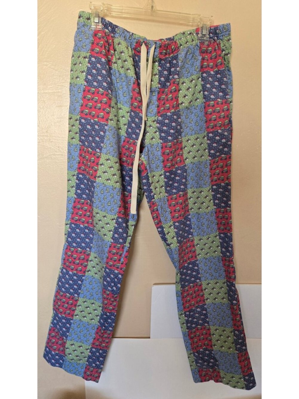 Vineyard Vines Cotton Holiday Print Drawstring Lounge Pajama Pants Size Medium